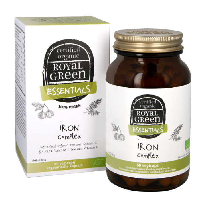 Bioloģisks dzelzs komplekss ROYAL GREEN, 60 kapsulas