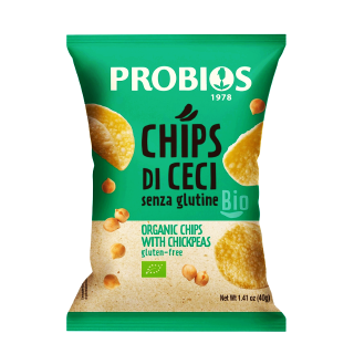 Organic chickpea chips, 40 g, PROBIOS