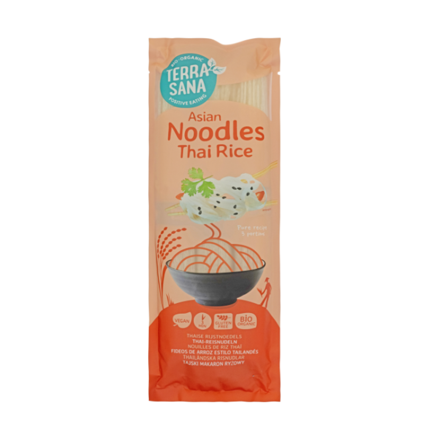 Bioloģiskas Taizemes rīsu nūdeles, 250 g