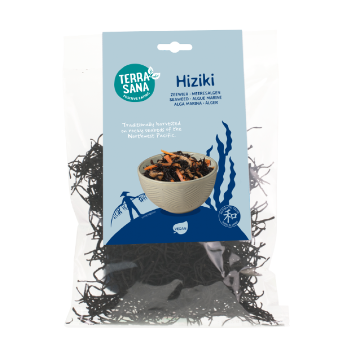 Dried sea vegetables HIZIKI, 100 g, TERRASANA