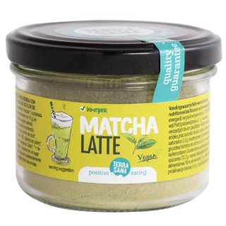 Органический напиток из зеленого чая с сахаром из цветков кокоса Matcha Latte, 120 г, TERRASANA