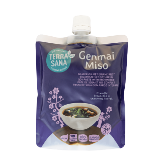 Органическая паста из сои и коричневого риса Genmai miso, без глютена, 345 г, TERRASANA