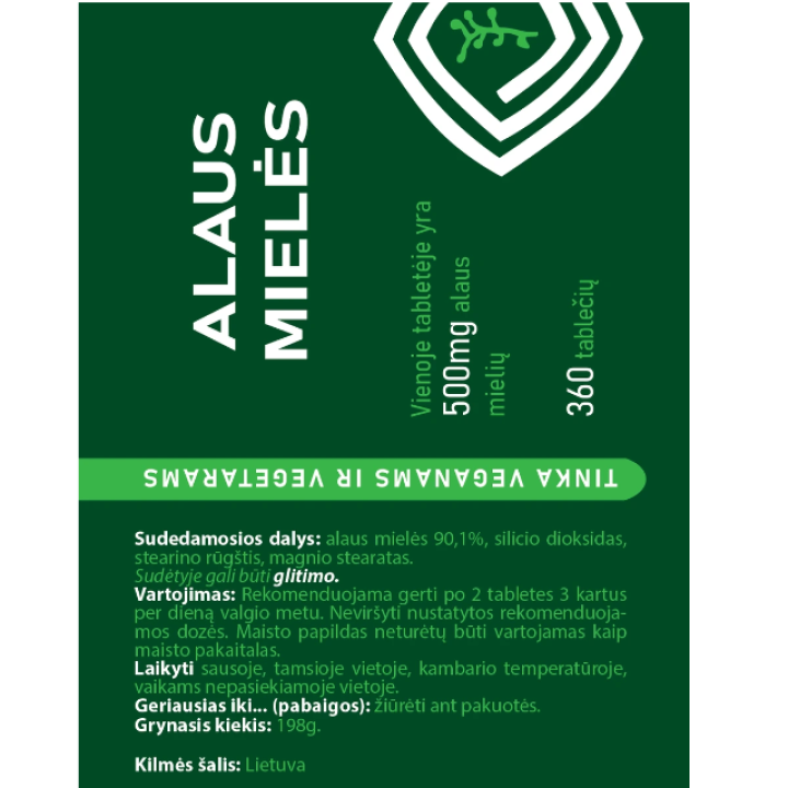 Sausā rauga tabletes, 360 gab.