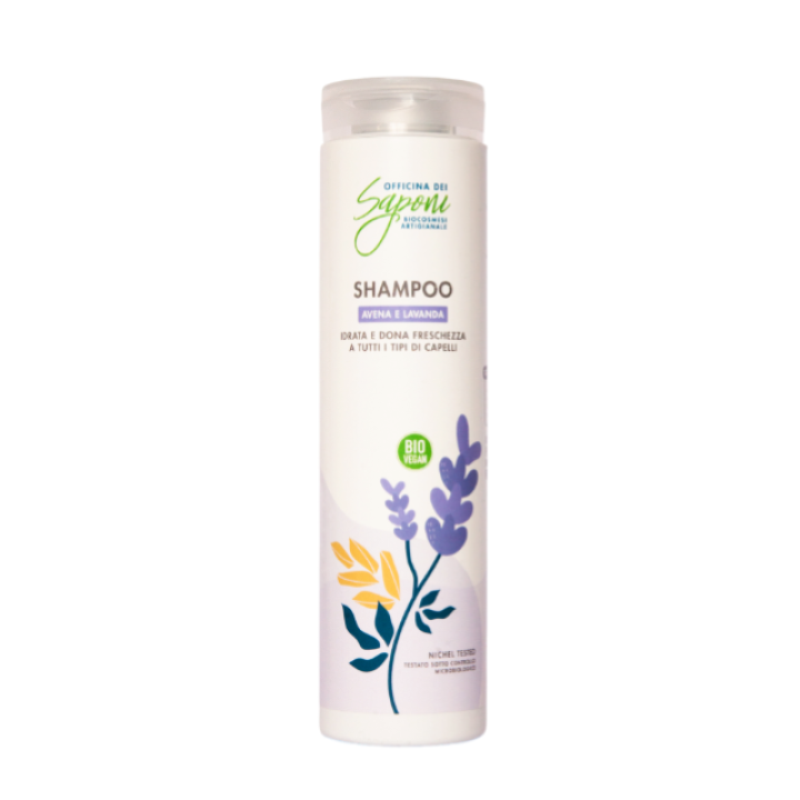 Ekoloģisks auzu un lavandas šampūns, 200 ml, Officina dei Saponi