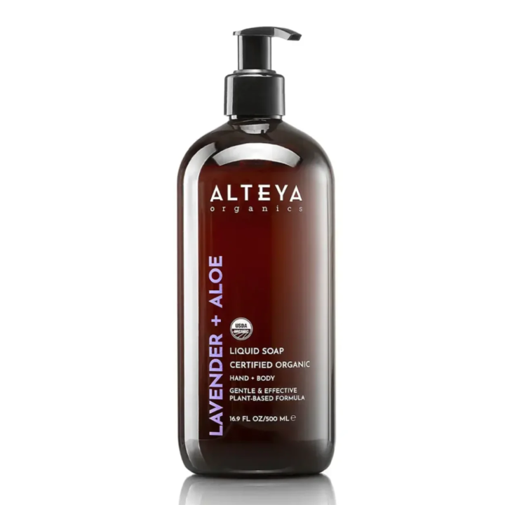 Organic liquid soap with lavender and aloe vera, 500 ml, ALTEYA