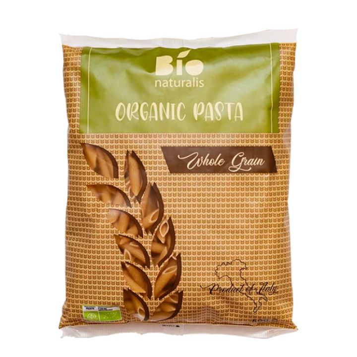 Bioloģiski pilngraudu kviešu makaroni Penne, 500 g, Bionaturalis