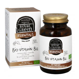 Organic vitamin B12 25 mcg, ROYAL GREEN, 60 capsules