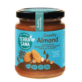 Bioloģisks gaišais mandeļu krēms, 500 g, TERRASANA
