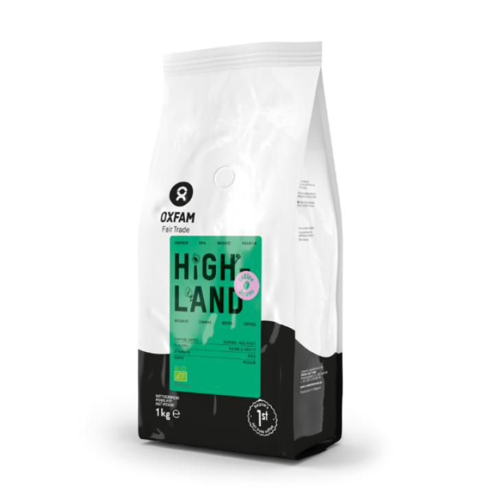 Organic Highland Coffee Beans, 1 kg, Oxfam