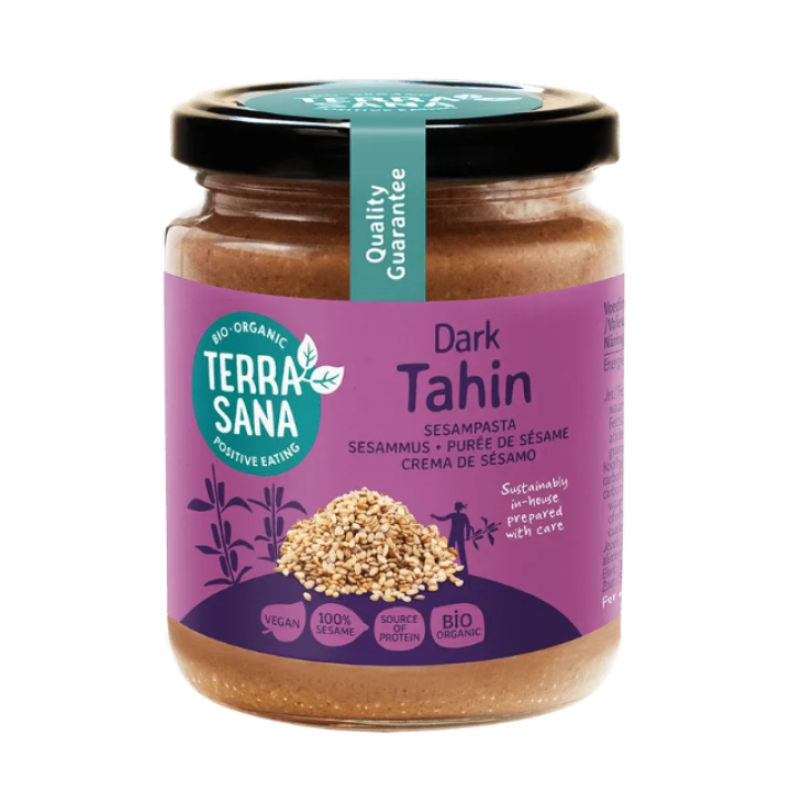 Bioloģiska tumšā sezama sēklu pasta tahini, 250 g