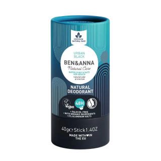 Zīmuļveida dezodorants URBAN BLACK, 40 g, BEN &amp; ANNA