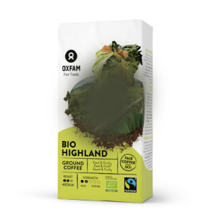 Органический молотый кофе арабика/робуста Highland Fair Trade, 250 г, Oxfam