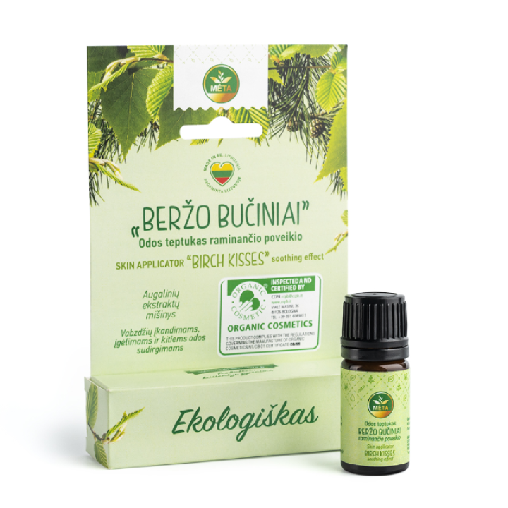 Organic soothing skin applicator BERŽO BUČINIAI