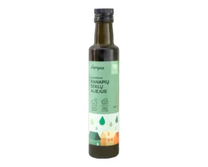 Organic hemp seed oil 250ml (RAW), cold pressed