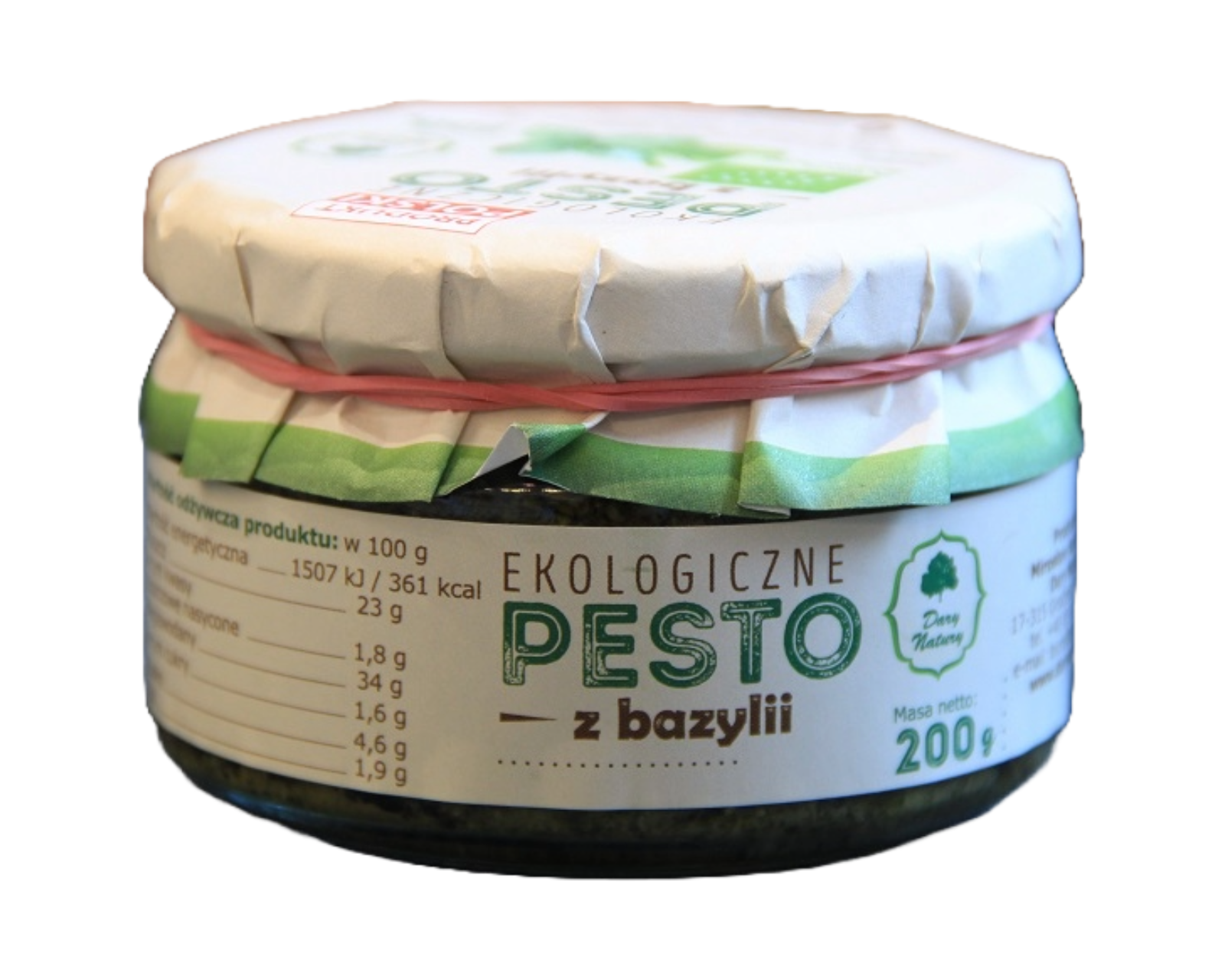 Bioloģisks bazilika pesto, Organic basil pesto, 200 g - Image 1
