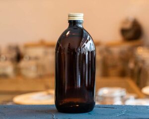 Brown glass bottle, 500 ml