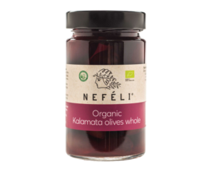 Organic Kalamata pitted black olives, 295 g (160 g)