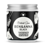 Natural whitening toothpaste with activated charcoal, peppermint oil, aloe vera and sea buckthorn, "BEN&ANNA"", fluoride-free, 100ml