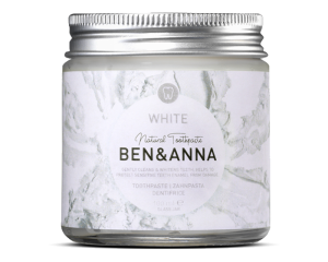 Dabīga balinoša zobu pasta ar piparmētru eļļu un salvijas ekstraktu,"BEN&ANNA", bez fluora, 100ml