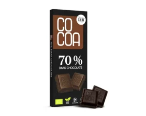 Bioloģiska "COCOA" 70 % tumšā šokolāde, RAW, 40 g