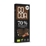 Органический "COCOA" 70% темный шоколад с орехами пекан, 50 г