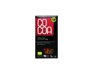 Organic "COCOA" 65 % dark chocolate with goji berries, RAW, 50 g
