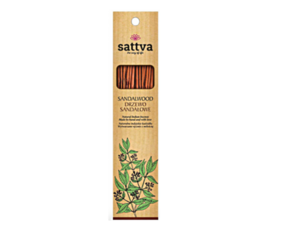 благовония Натуральный индийскиe благовония Саттва, SANDALWOOD (15 шт.) 30 г — изображение 1