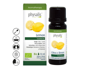 Bioloģiska citronu ēteriskā eļļa, 10 ml