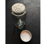 Стеклянная банка для приправ, 120 мл (металлическая крышка с маленькими отверстиями)