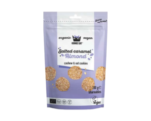Bioloģiski sāļās karameles cepumi, 100 g, KOOKIE CAT
