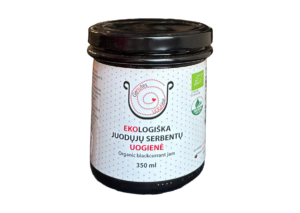 Organic blackcurrant jam, 350 ml