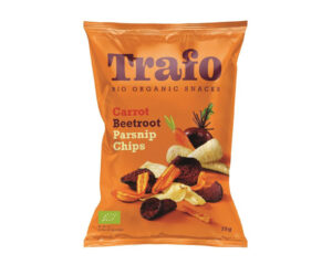 Bioloģiski audzētu dārzeņu čipsi TRAFO, 75 g