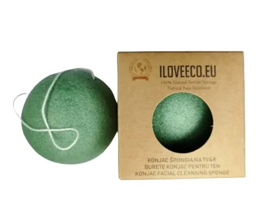 Natural konjac mannan sponge for face, Aloe Vera Natural konjac mannan sponge for face, Aloe Vera - Image 1