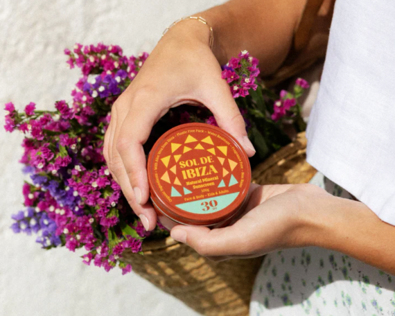 Солнцезащитный крем для лица и тела2 Солнцезащитный крем для лица и тела, SPF 30, 100 г, Sol de Ibiza — изображение 2
