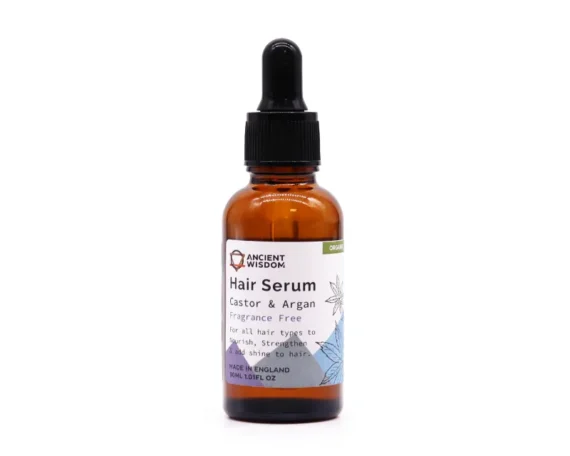 Ekoloģisks matu serums, bez smaržvielām, 30 ml, Ancient Wisdom - Image 1