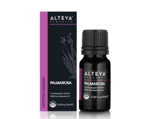 Ekoloģiska palmrozes ēteriskā eļļa, 10 ml, ALTEYA