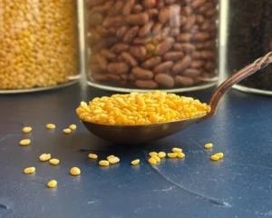 Organic shelled and split mung beans (RAW)