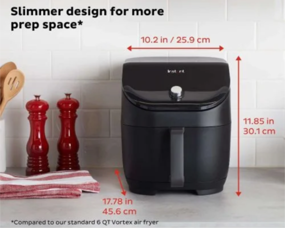 Instant Pot® Vortex® Slim 6QT hot air fryer (5,7 L) - Image 3