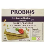 Органические хрустящие крекеры с турецким горохом, чечевицей и горохом, 110 г.