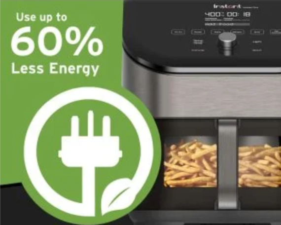 Instant Pot® Vortex® Plus 6QT stainless steel hot air fryer with ClearCook and OdorErase (5,7 L) - Image 3