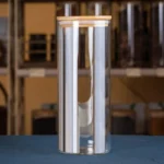 Stikla trauks beramiem produktiem ar bambusa vāciņu (10×25 cm, apm. 1,6 L)