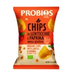 Bioloģiski lēcu čipsi ar paprikas garšu, 40 g, PROBIOS