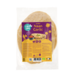 Organic Indian naan bread with garlic, 240 g, TERRASANA