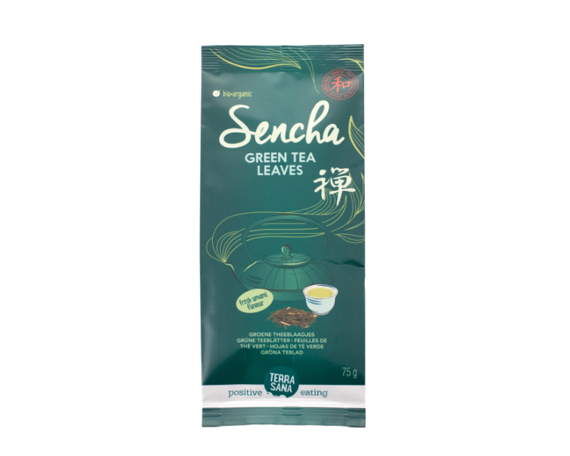 Bioloģiska japāņu zaļā tēja Sencha Bioloģiska japāņu zaļā tēja Sencha, 75 g, TERRASANA - Image 1