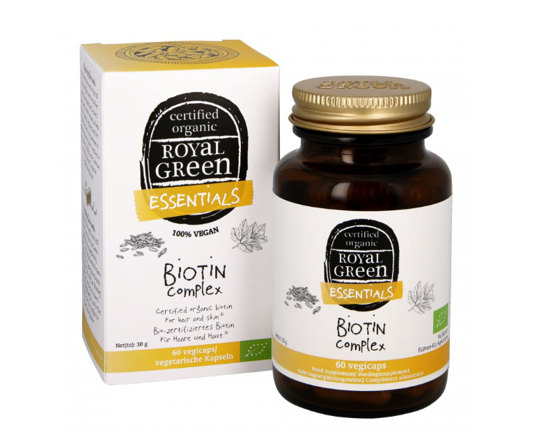 Bioloģisks biotīna komplekss Bioloģisks biotīna komplekss, ROYAL GREEN, 60 kapsulas - Image 1